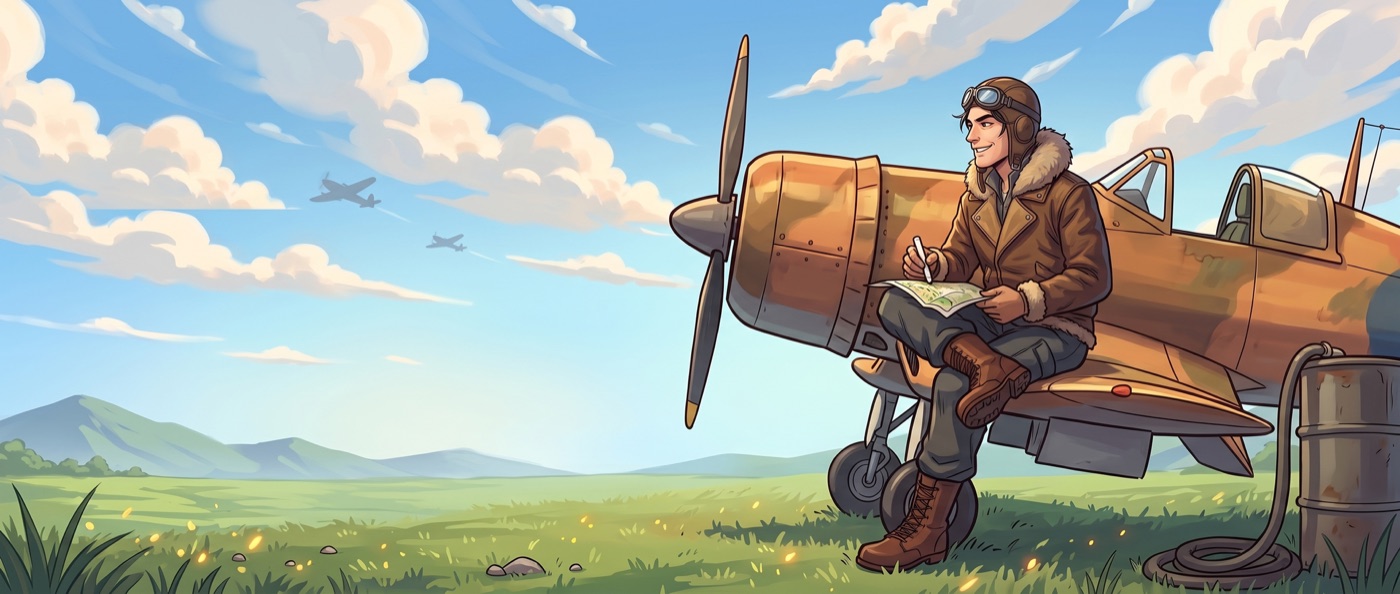 Captain Kestrel up on a wing